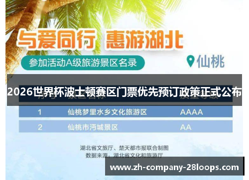 2026世界杯波士顿赛区门票优先预订政策正式公布 2026世界杯波士顿赛区门票优先预订政策正式公布