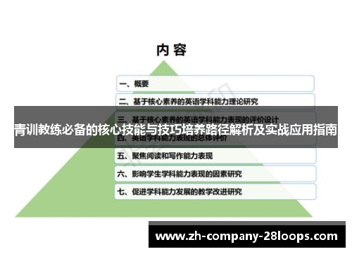 青训教练必备的核心技能与技巧培养路径解析及实战应用指南